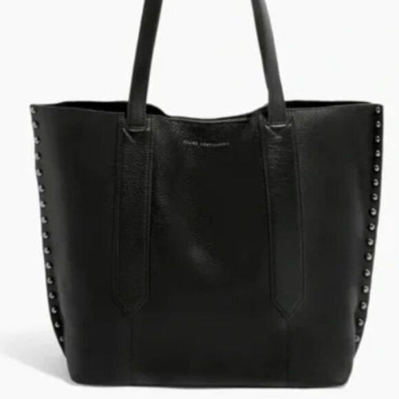 Aimee Kestenberg | Busy Bee Unlined Black Genuine Leather Studded Bag - Picture 14 of 15